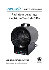 Notice NewAir NGH500GA00 Chauffage