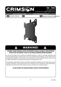 Notice Crimson F30 Support mural