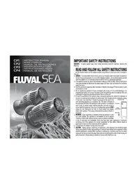 Notice Fluval CP1 Pompe à eau