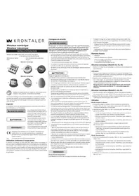 Notice Krontaler GTKT2001 Autres appareil de cuisine