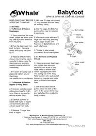 Notice Whale BABYFOOT Pompe à eau