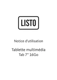 LISTO Tab 7 - Tablette