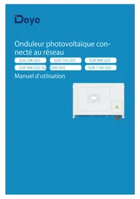 Notice Deye SUN100KG03 Onduleur photovoltaïque