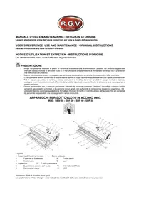 Notice RGV SBP 30 Appareils à emballage sous vide