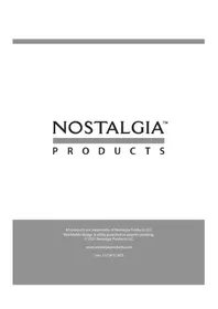 Notice Nostalgia NWICM6DB Machine à glace