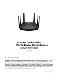 Notice ACER PREDATOR CONNECT W6X Maison intelligente