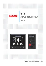 Notice SIMRAD IS42 Instrument de navigation marine