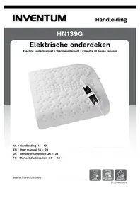 Notice INVENTUM HN139G Couverture/coussin chauffant