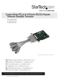 Notice StarTech.com PCI8S9503V Interface