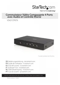 Notice StarTech.com VS421CPNTA Convertisseur audio/vidéo