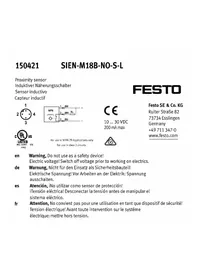 Notice Festo SIENM18BNOSL Capteur inductif