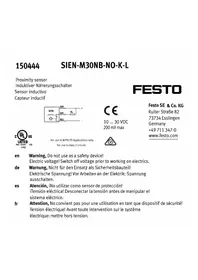 Notice Festo SIENM30NBNOKL Capteur inductif
