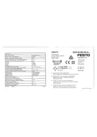 Notice Festo SIEDM18BZSSL Capteur inductif
