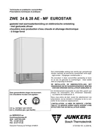 Notice Junkers EUROSTAR ZWE 28 AEMF Chaudière de chauffage central