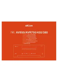 Notice ARCAM AVR450 接收器
