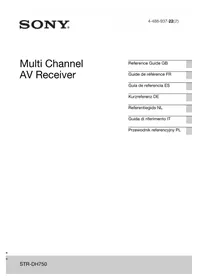 Notice SONY STRDH750 Odbiornik audio-wideo