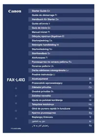 Notice CANON ISENSYS FAXL410 Skriver