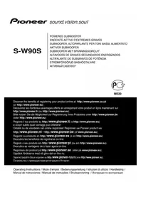 Notice PIONEER SW90S Subwoofer