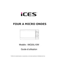 Notice Ices IMO20L10W Four à micro-ondes