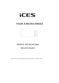 Notice Ices IMO20LS40 Four à micro-ondes
