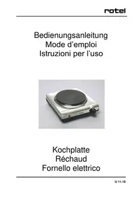 Notice ROTEL U 11.18CH Cuisinière