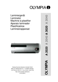 Notice OLYMPIA A 2020 Machine à laminer