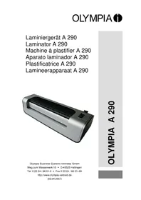 Notice OLYMPIA 4 IN 1 A 290 Machine à laminer