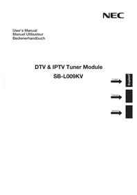 Notice NEC SBL009KV Récepteur TV