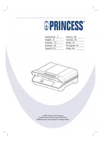 Notice PRINCESS SANDWICHGRILL COMPACT 127000 Pince pour croque monsieur