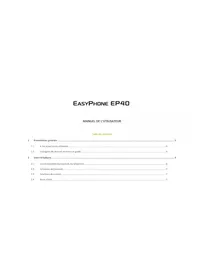 Notice EASYPIX EASYPHONE EP40 Smartphone