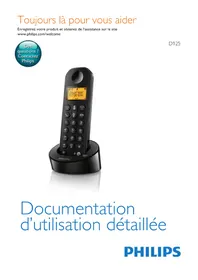 Notice PHILIPS D1254B Téléphone fixe