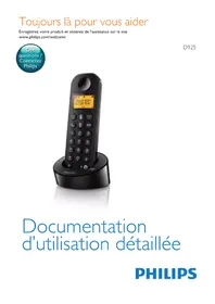 Notice PHILIPS D1253W Téléphone fixe