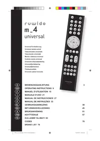 Notice Ruwido M_4 Télécommande