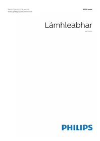 Notice PHILIPS 6500 SERIES 65PFK6520 Teilifís