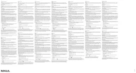 Notice MAUL 1655096 Pèse-lettres