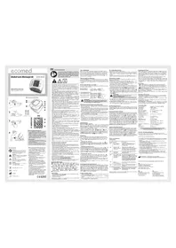 Notice Ecomed BW82E Tensiomètre