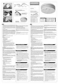 Notice Bavaria BARM3 Détecteur de fumée