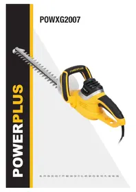 Notice PowerPlus POWXG2007 Nůžky na živé ploty
