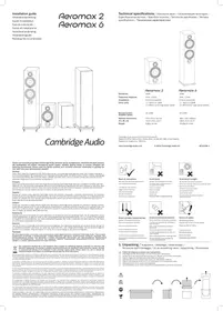 Notice CAMBRIDGE AEROMAX 2 Haut-parleur