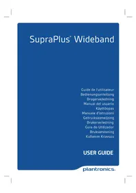 Notice PLANTRONICS SUPRAPLUS WIDEBAND HW261A Ecouteur