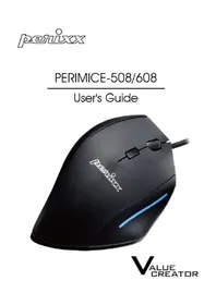 Notice Perixx PERIMICE608 Souris