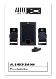 Notice ALTEC LANSING 313M Haut-parleur