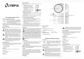 Notice OLYMPIA 5974 Serrure