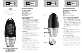 Notice AdHoc BUD MP222 Moulin à sel/poivre