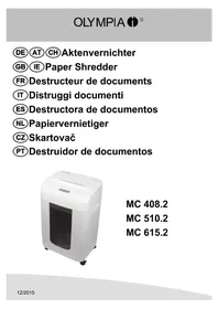 Notice OLYMPIA MC 408.2 Shredder