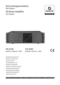 Notice Monacor PA4120