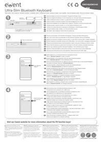 Notice Ewent EW3163 Clavier