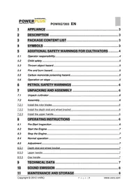 Notice PowerPlus POWXG7203 Milling machine