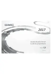 Notice GMC ACADIA (2017) Voiture