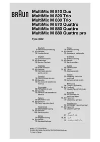 BRAUN MultiMix M 830 Duo - Licuadora
